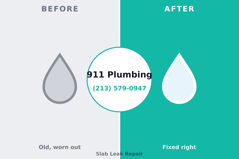 Before and after: plumbing repair Santa Teresa, NM